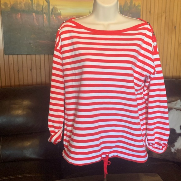 Annie Klein stripped top - Picture 1 of 6